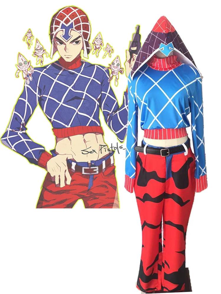 Golden Wind Guido Mista Cosplay Carnaval Costume Halloween Christmas Costume
Golden Wind Guido Mista Cosplay Carnaval Costume Halloween Christmas Costume