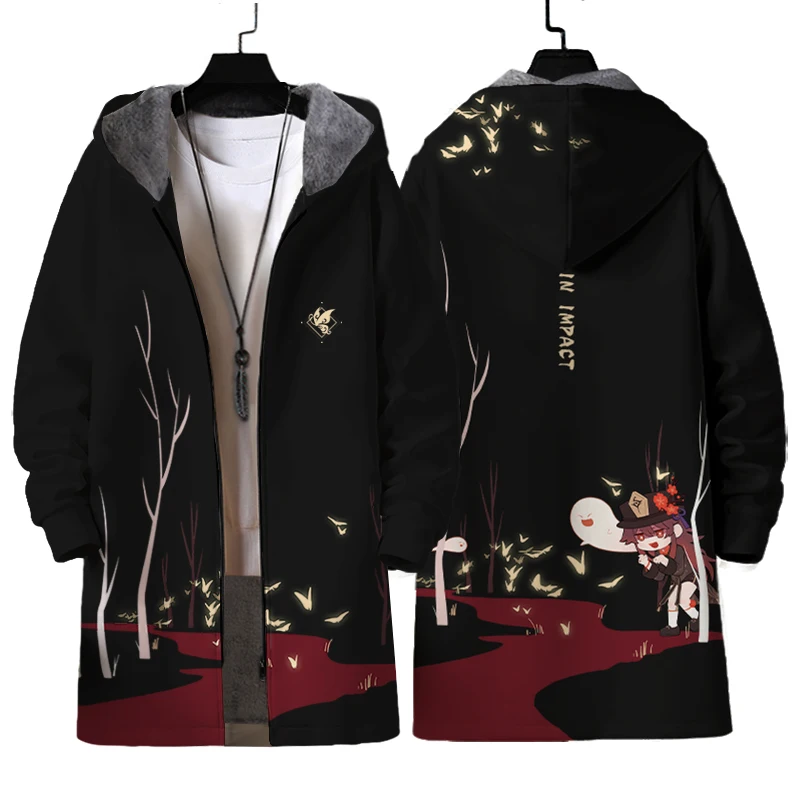 Game Anime Genshin Impact Xiao Cosplay Klee Hu Tao Windbreaker Hoodie Spring and Autumn Polyester Long Zip Hood Coat Jacket Top
Game Anime Genshin Impact Xiao Cosplay Klee Hu Tao Windbreaker Hoodie Spring and Autumn Polyester Long Zip Hood Coat Jacket Top