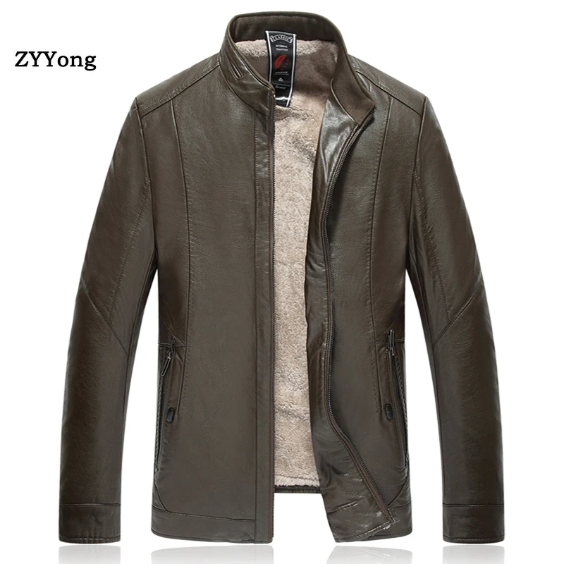2020 New Winter Plus Velvet Men PU Leather Jacket Men Stand Collar Men Fleece PU Leather Male Outerwear Jacket
2020 New Winter Plus Velvet Men PU Leather Jacket Men Stand Collar Men Fleece PU Leather Male Outerwear Jacket