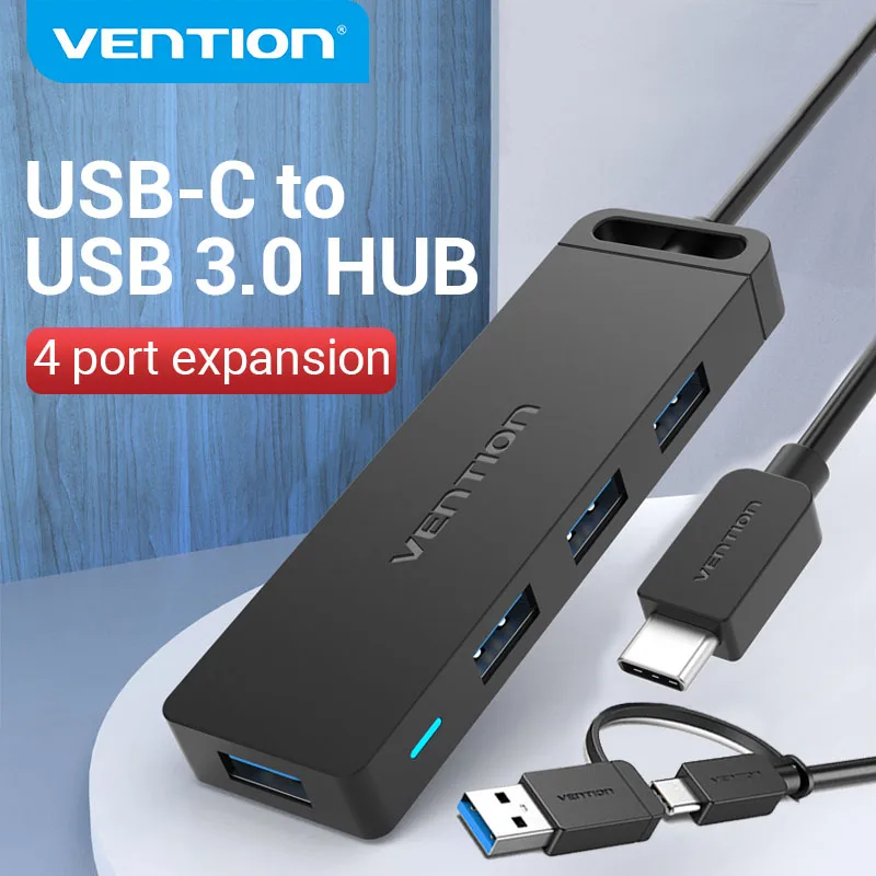 Vention USB HUB 4 Port USB 3.0 2.0 Splitter With Micro USB Power Port Multiple High Speed OTG Adapter for Computer Laptop phone
Vention USB HUB 4 Port USB 3.0 2.0 Splitter With Micro USB Power Port Multiple High Speed OTG Adapter for Computer Laptop phone
