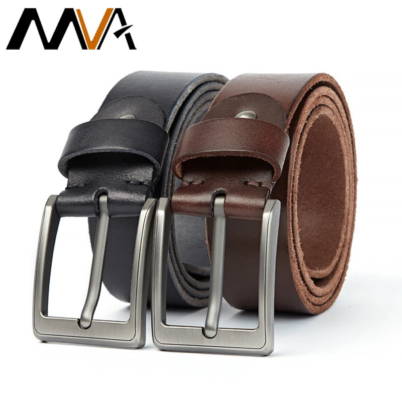 MVA Men's Leather Belt Buckle For Men Belts Pouch Cowhide Leather Men's Belt Male Trouser Belts For Men Waistband High Quality
MVA Men's Leather Belt Buckle For Men Belts Pouch Cowhide Leather Men's Belt Male Trouser Belts For Men Waistband High Quality