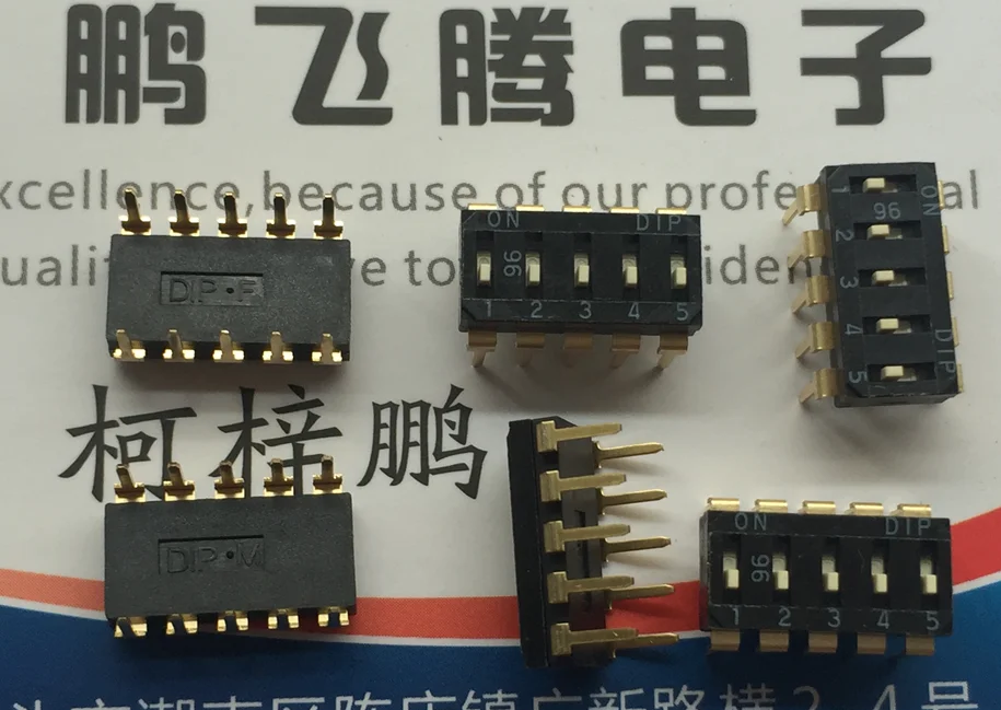 2PCS/lot Taiwan Yuanda DIP EI-05-V straight plug dial code switch 5-bit flat dial code 2.54mm black IC type
2PCS/lot Taiwan Yuanda DIP EI-05-V straight plug dial code switch 5-bit flat dial code 2.54mm black IC type