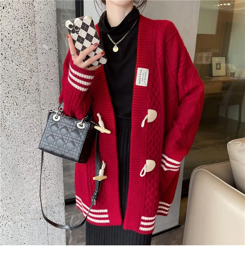 2023 New Spring Autumn Loose Sweater Coats Korean Women's Clothing Knitted Cardigan Jackets Girls Outerwear D1109
2023 New Spring Autumn Loose Sweater Coats Korean Women's Clothing Knitted Cardigan Jackets Girls Outerwear D1109