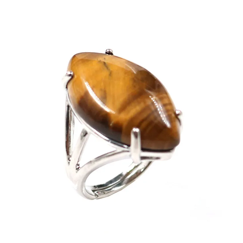 Silver Plated Marquise Shape Tiger Eye Stone Resizable Finger Ring Cherry Quartz Fashion Jewelry
Silver Plated Marquise Shape Tiger Eye Stone Resizable Finger Ring Cherry Quartz Fashion Jewelry