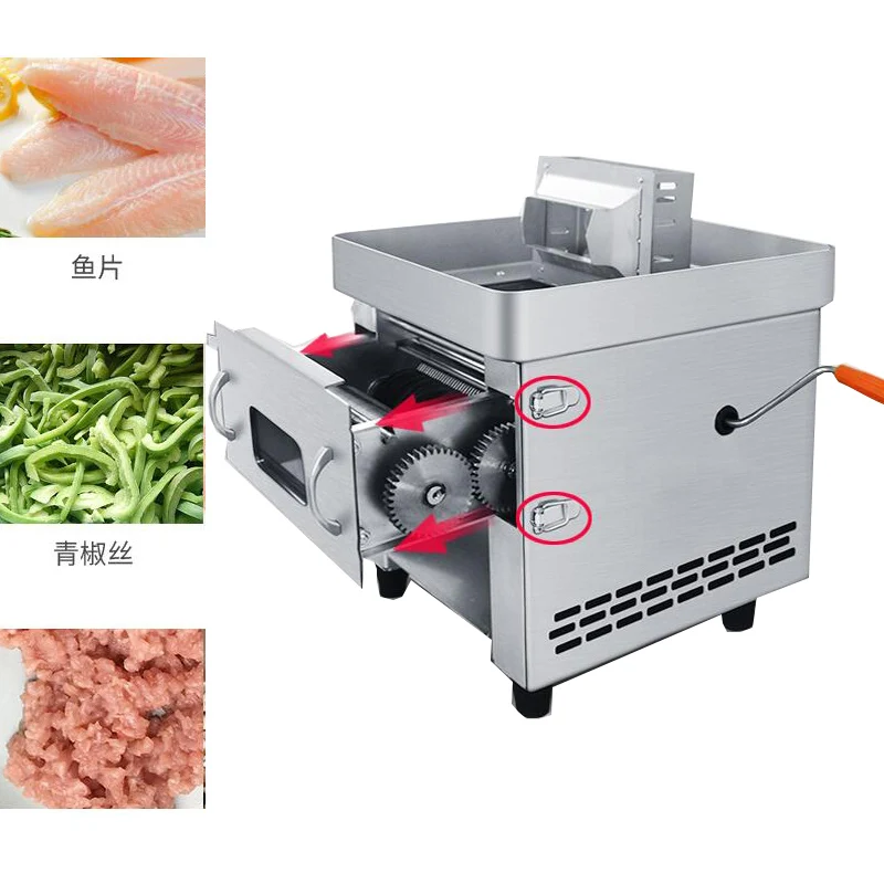Electric Meat Slicer for HomeMeat Grinder Commercial Automatic Fish Cutter Potato Fillet Shredded Stainless Steel Meat Grinder
Electric Meat Slicer for HomeMeat Grinder Commercial Automatic Fish Cutter Potato Fillet Shredded Stainless Steel Meat Grinder
