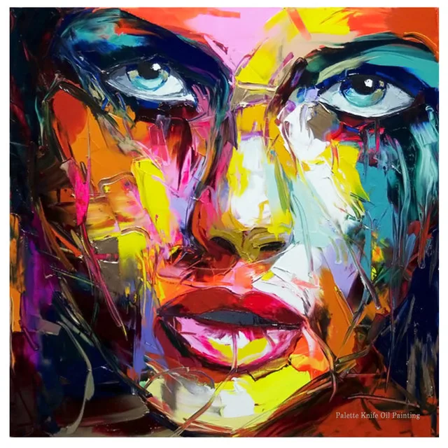 Hand painted Character figure canvas Francoise Nielly Palette knife portrait Face Oil painting wall Art picture for living room
Hand painted Character figure canvas Francoise Nielly Palette knife portrait Face Oil painting wall Art picture for living room