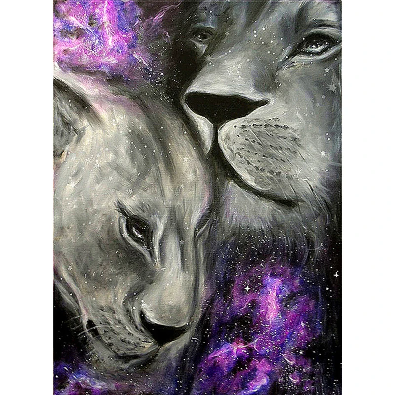 DIY 5D Diamond Mosaic Lion Couple Series Resin Crystal Full Square Diamond Painting Cross Stitch Kits Animal Handicraft Wall Art
DIY 5D Diamond Mosaic Lion Couple Series Resin Crystal Full Square Diamond Painting Cross Stitch Kits Animal Handicraft Wall Art
