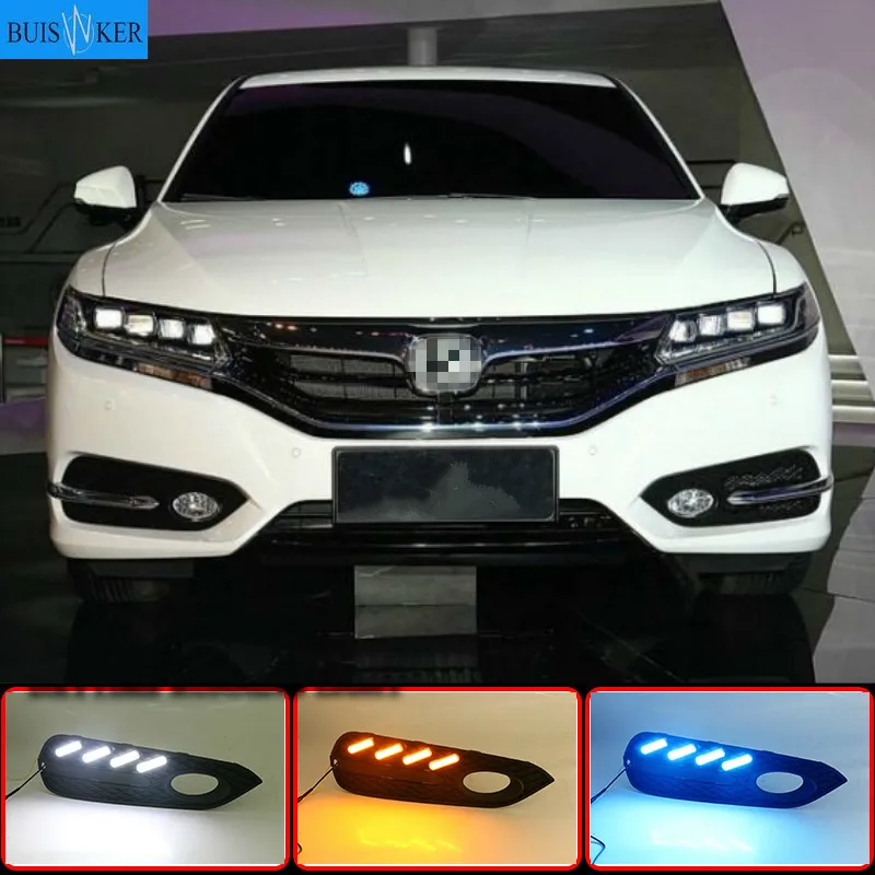 2pcs For Honda Spirior Europe Accord 2015-2017 Front LED DRL Daytime Running Driving Light Fog Lamp With Yellow turn light
2pcs For Honda Spirior Europe Accord 2015-2017 Front LED DRL Daytime Running Driving Light Fog Lamp With Yellow turn light