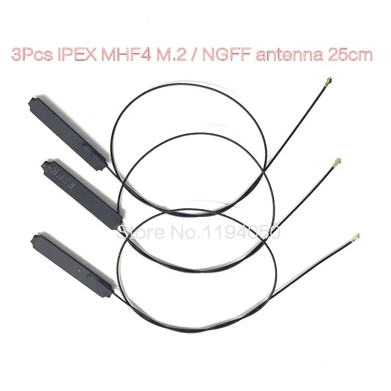 3 Pcs. Laptop Wi-Fi Inner NGFF MHF4 IPEX antenna for BCM94360HMB 9260 8265 AX201 18.5 cm / 7.2 inches (s)
3 Pcs. Laptop Wi-Fi Inner NGFF MHF4 IPEX antenna for BCM94360HMB 9260 8265 AX201 18.5 cm / 7.2 inches (s)