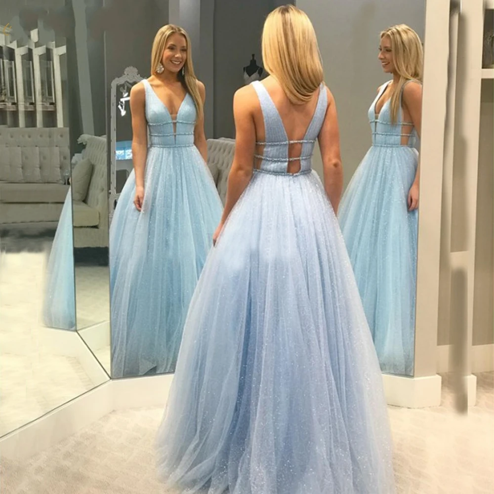 Light Blue Sequins Prom Dresses 2024 Sexy V neck Long Evening Party Gowns Glitter Tulle Formal Dress Vestido de longo
Light Blue Sequins Prom Dresses 2024 Sexy V neck Long Evening Party Gowns Glitter Tulle Formal Dress Vestido de longo