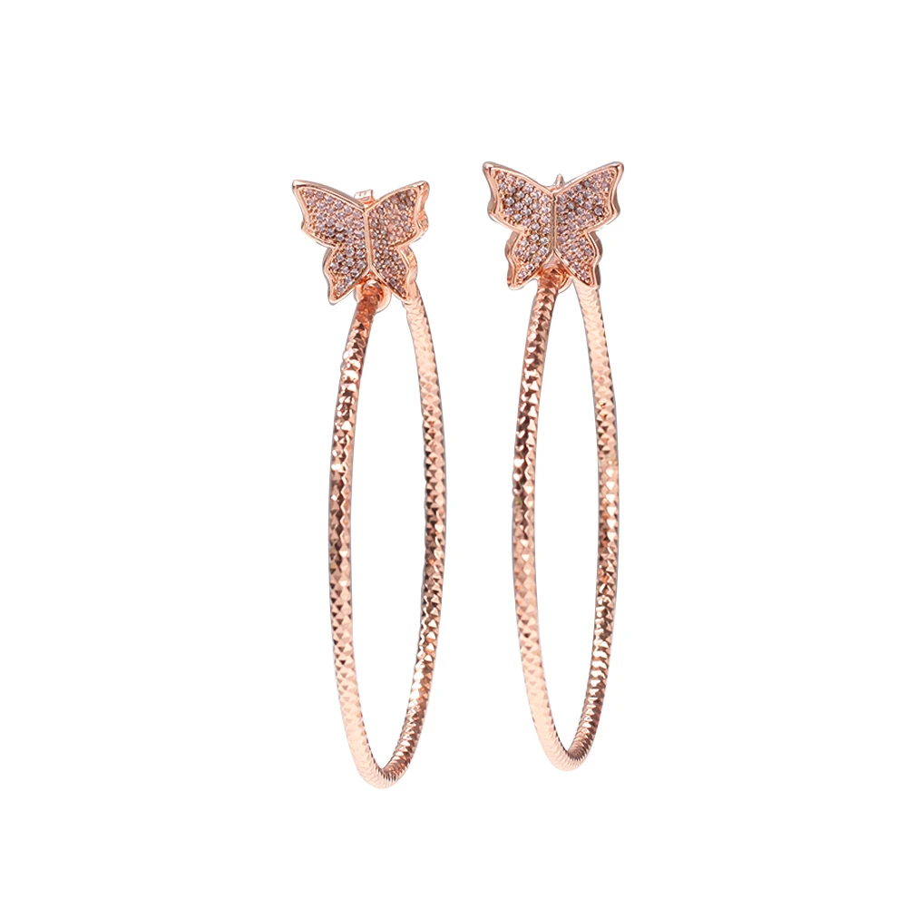 THE BILING KING Butterfly Hoop Earrings Set Iced Out Cubic Zirconia Large Cycle Earrings Best Gift Hiphop Jewelry
THE BILING KING Butterfly Hoop Earrings Set Iced Out Cubic Zirconia Large Cycle Earrings Best Gift Hiphop Jewelry