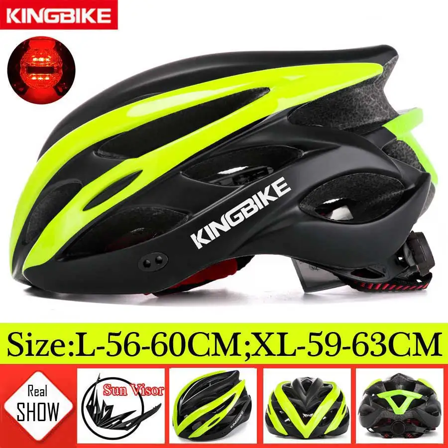 KINGBIKE NEW Bike Helmets Cycling Helmets with Back Warn Light MTB Road Bicycle Helmet casco ciclismo Ultra-light Breathable
KINGBIKE NEW Bike Helmets Cycling Helmets with Back Warn Light MTB Road Bicycle Helmet casco ciclismo Ultra-light Breathable