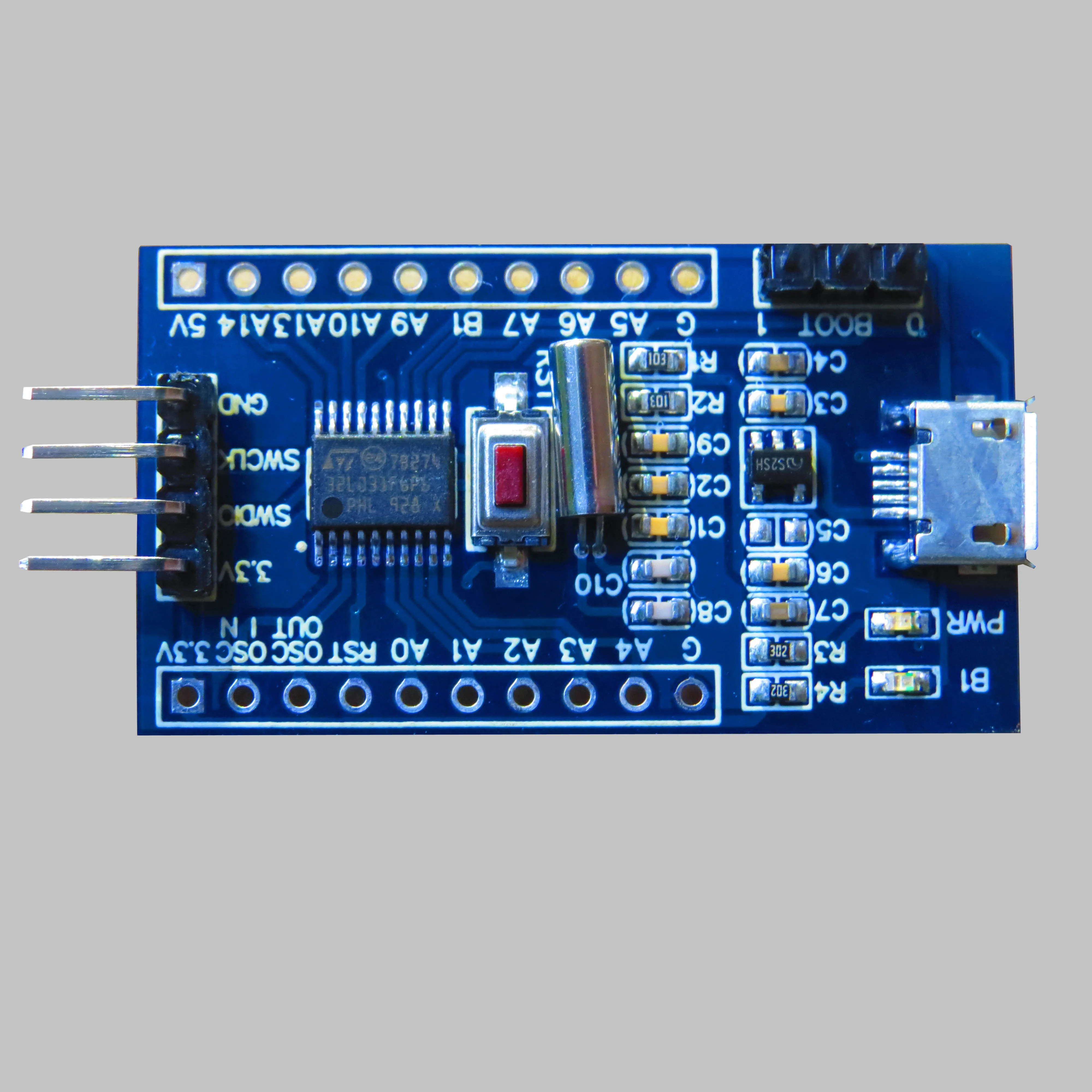 Материнская плата низкой мощности Stm32l031f6p6, минимальная системная макетная плата Arm Stm32f4p6
Материнская плата низкой мощности Stm32l031f6p6, минимальная системная макетная плата Arm Stm32f4p6
