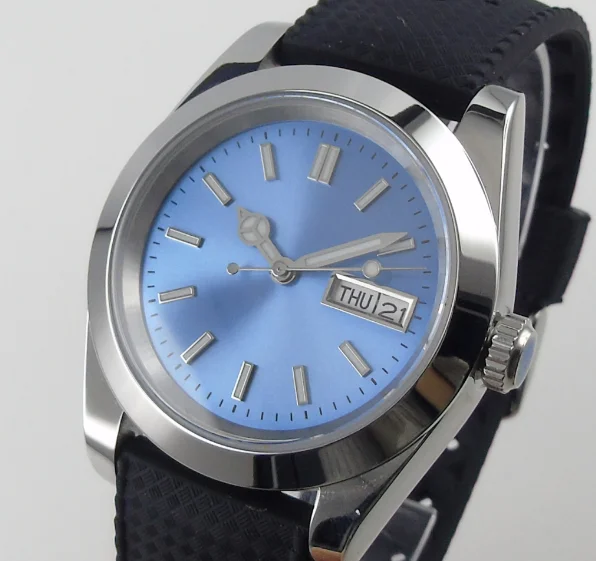 40mm Bliger Blue Dial Date Sapphire Glass Polished Rubber NH36A automatic movement mens watch
40mm Bliger Blue Dial Date Sapphire Glass Polished Rubber NH36A automatic movement mens watch