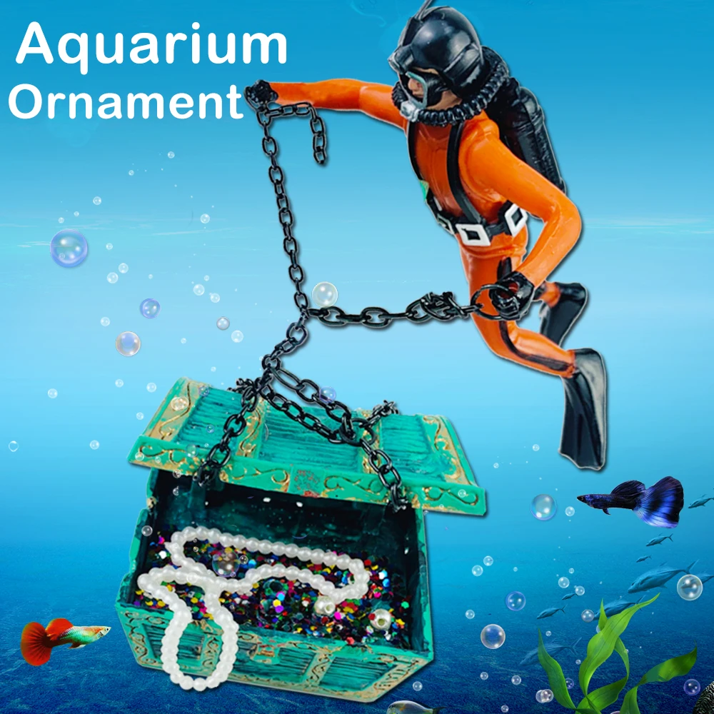 Undersea Treasure Hunter Diver Aquarium Decoration Accessories Undersea Treasure Action Figure Fish Tank Ornament For Air Pump
Undersea Treasure Hunter Diver Aquarium Decoration Accessories Undersea Treasure Action Figure Fish Tank Ornament For Air Pump