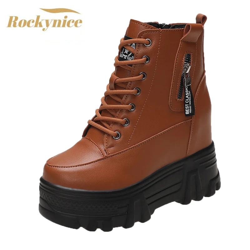 New Winter Ankle Boots for Women Motorcycle Boots Thick Heel High Platform Shoes Woman Lace-up Round Toe Autumn Chunky Sneakers
New Winter Ankle Boots for Women Motorcycle Boots Thick Heel High Platform Shoes Woman Lace-up Round Toe Autumn Chunky Sneakers