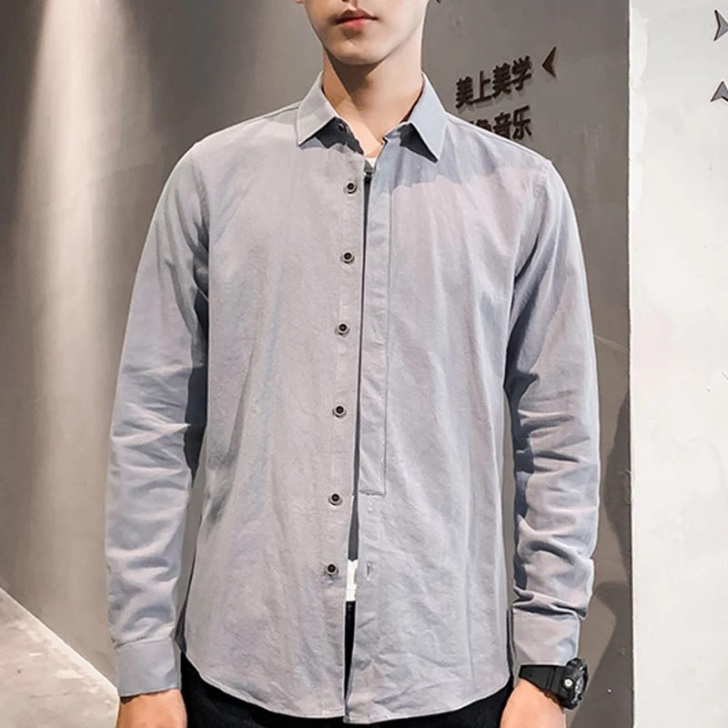 Men's Pop Solid Long-sleeved Cotton Shirt Classic Lapel Design Office Banking Business Workwear High-quality Men's Clothing
Men's Pop Solid Long-sleeved Cotton Shirt Classic Lapel Design Office Banking Business Workwear High-quality Men's Clothing