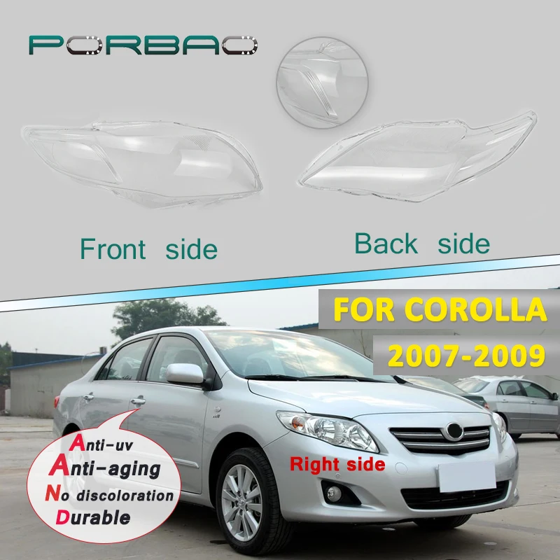 4Doors Headlight Transparent Lens Cover for Toyota Corolla 2007-2019 Asian Version Headlamp Clear Shell Replacement Right+Left
4Doors Headlight Transparent Lens Cover for Toyota Corolla 2007-2019 Asian Version Headlamp Clear Shell Replacement Right+Left