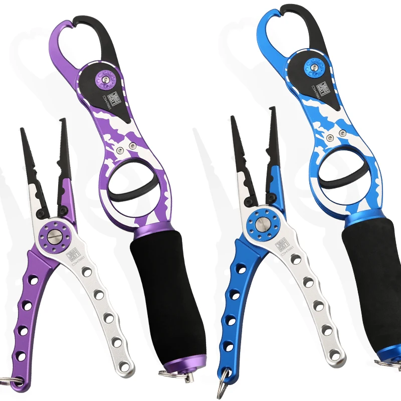 TUNALA Fishing Pliers Grips Kit Anti-Rust Portable Camouflage Aluminium Fishing Tackle Tool Split Ring Line Cutter Hook Remover
TUNALA Fishing Pliers Grips Kit Anti-Rust Portable Camouflage Aluminium Fishing Tackle Tool Split Ring Line Cutter Hook Remover