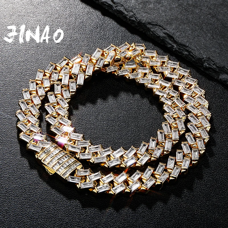 JINAO HIP HOP Quality Personality Iced Out AAA+ Rectangle Cubic Zirconia Spring clasp Necklace Men and Women Jewelry For Gift
JINAO HIP HOP Quality Personality Iced Out AAA+ Rectangle Cubic Zirconia Spring clasp Necklace Men and Women Jewelry For Gift