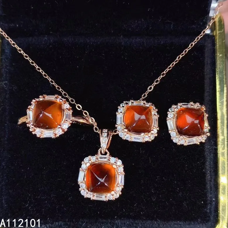 KJJEAXCMY fine Jewelry 925 sterling silver inlaid natural Garnet girl lovely pendant ring earring set support test hot selling
KJJEAXCMY fine Jewelry 925 sterling silver inlaid natural Garnet girl lovely pendant ring earring set support test hot selling