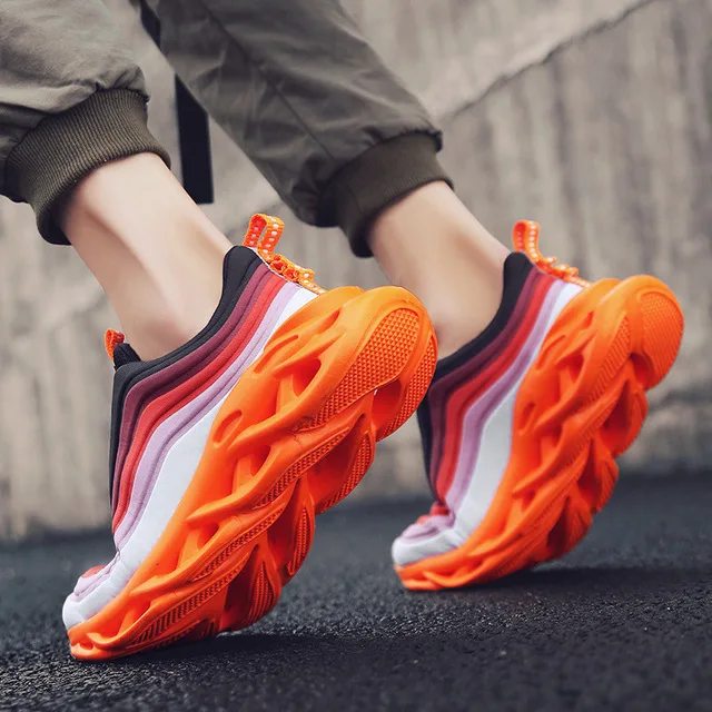 Gym shoes Breathable casual soft sole white sports shoes gradient rainbow MEN running shoes sneakers
Gym shoes Breathable casual soft sole white sports shoes gradient rainbow MEN running shoes sneakers