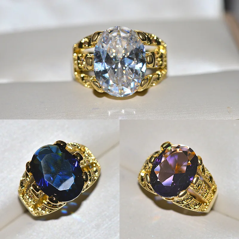 Luxury Male Female Big Oval Crystal Stone Ring S925 Silver Fashion Men Women Gold Engagement Vintage Blue White Purple Jewelry
Luxury Male Female Big Oval Crystal Stone Ring S925 Silver Fashion Men Women Gold Engagement Vintage Blue White Purple Jewelry