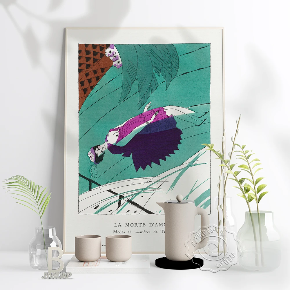 La Morte D'Amour Prints Poster, Charles 1920 High Resolution Fashion Art Prints, Nordic Style Woman And Water Home Wall Decor
La Morte D'Amour Prints Poster, Charles 1920 High Resolution Fashion Art Prints, Nordic Style Woman And Water Home Wall Decor