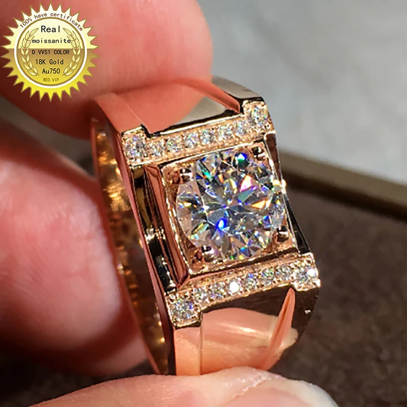10K Au417 White Gold Man Wedding Party Engagement Ring 1Carat Round Moissanite Diamond Ring Classic Trendy Elegant
10K Au417 White Gold Man Wedding Party Engagement Ring 1Carat Round Moissanite Diamond Ring Classic Trendy Elegant