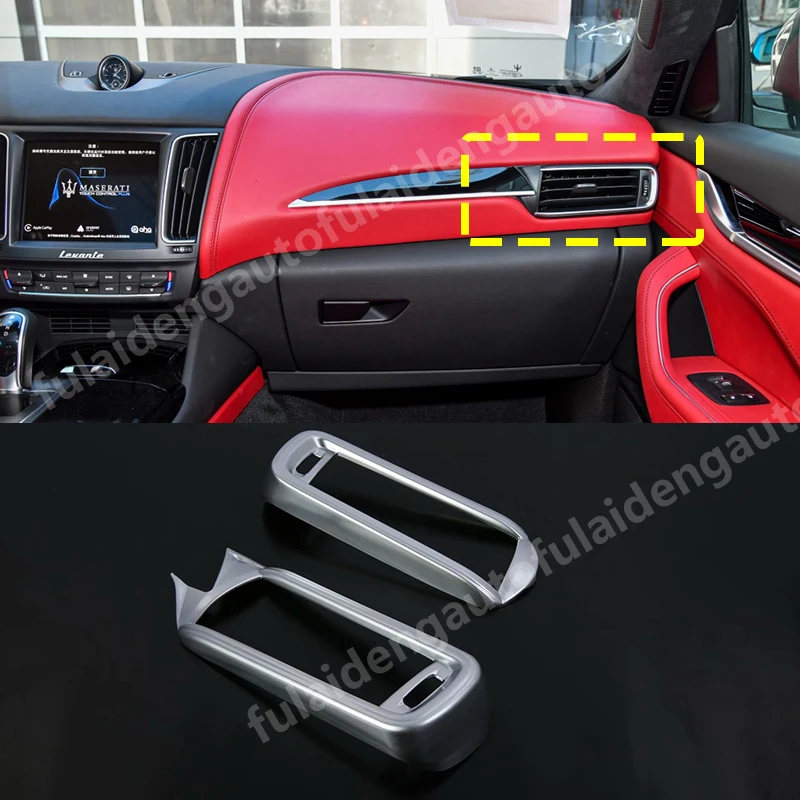2pcs For Maserati Levante 2016-2019 Matte ABS Interior Side Air Vent Outlet Cover Trim Moulding Car Accessories
2pcs For Maserati Levante 2016-2019 Matte ABS Interior Side Air Vent Outlet Cover Trim Moulding Car Accessories