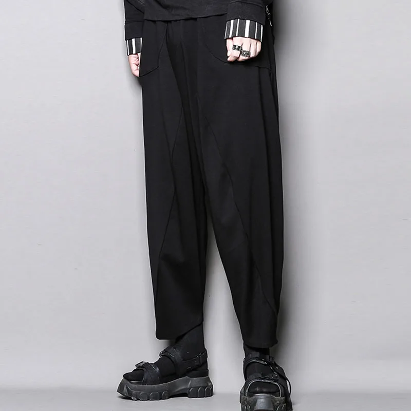 Men's Black Trousers Wide Legs Spring And Autumn Personalized Loose Wide Leg Trousers Guard Pants Fashion Elastic Waist Casual
Men's Black Trousers Wide Legs Spring And Autumn Personalized Loose Wide Leg Trousers Guard Pants Fashion Elastic Waist Casual