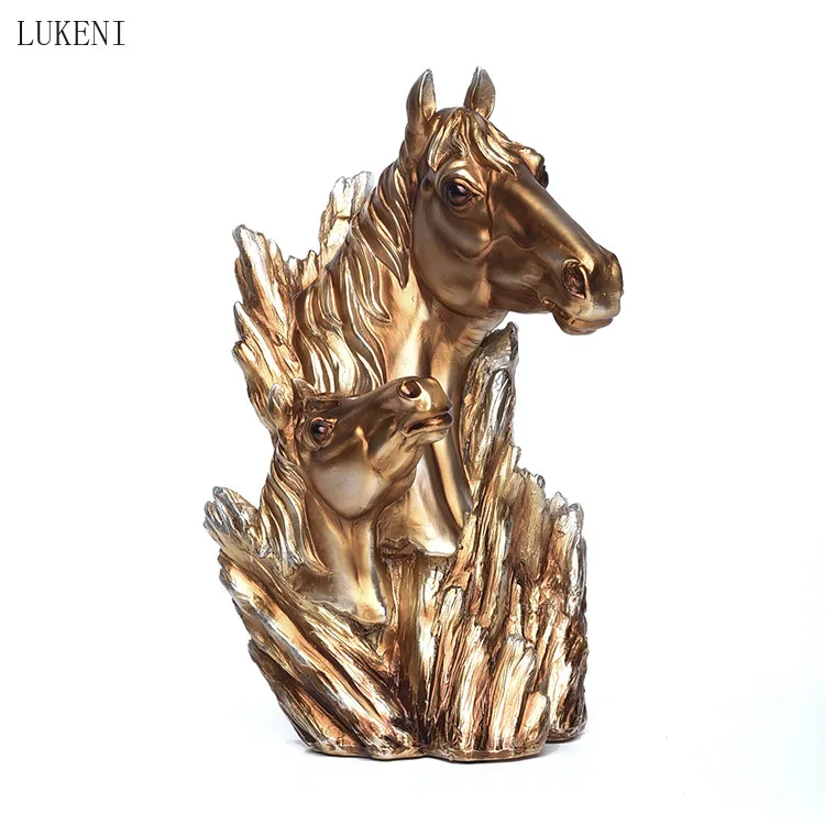 European Resin Gift Golden Horse Statue Home Office Decoration Crafts Creative Home Decoration Decoration
European Resin Gift Golden Horse Statue Home Office Decoration Crafts Creative Home Decoration Decoration