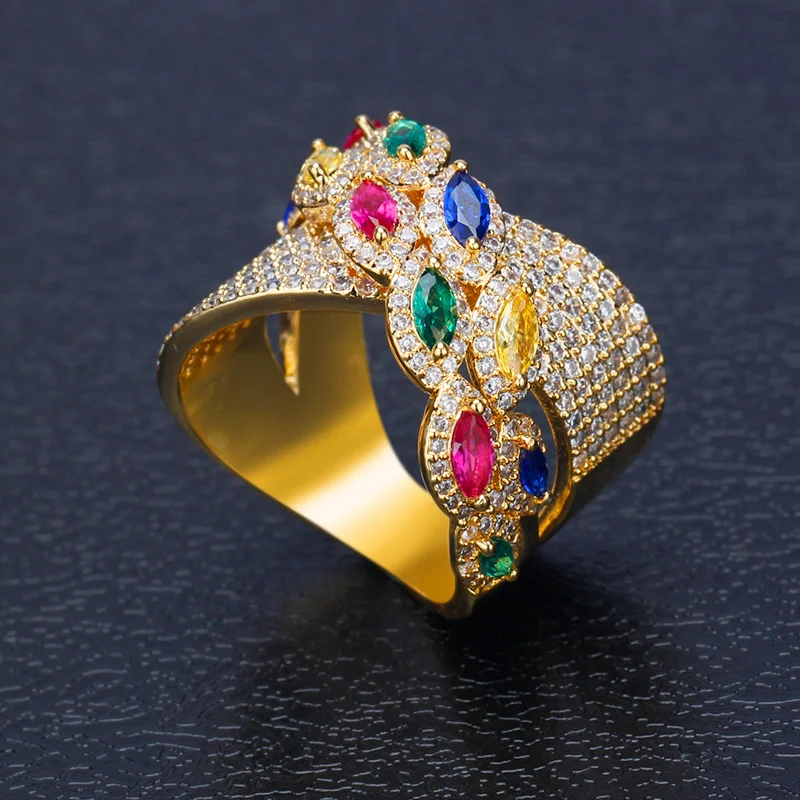 Bride Talk Luxury Rings Multilayer Design Zircon Stone 2021 Women Wedding Party Jewelry Bold Statement Finger Ring High Quality
Bride Talk Luxury Rings Multilayer Design Zircon Stone 2021 Women Wedding Party Jewelry Bold Statement Finger Ring High Quality