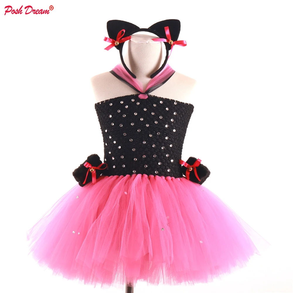 POSH DREAM Hot Pink Rhinestone Children Cosplay Costumes Dress with Headband Kids Clothes for Birthday Tutu Dresses
POSH DREAM Hot Pink Rhinestone Children Cosplay Costumes Dress with Headband Kids Clothes for Birthday Tutu Dresses
