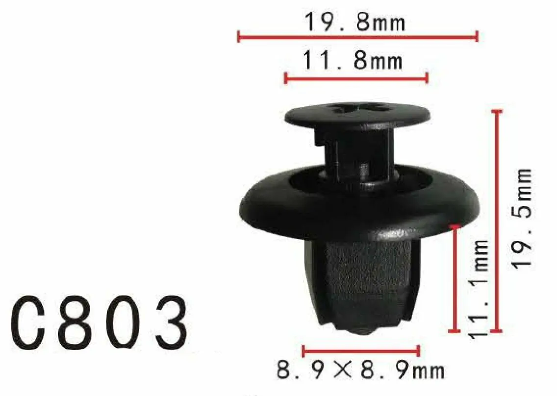 50/100x OEM Nylon Trim Panel Clips Retainer for Toyota 90467-09166 Camry square 9mm Hole 9046709166
50/100x OEM Nylon Trim Panel Clips Retainer for Toyota 90467-09166 Camry square 9mm Hole 9046709166