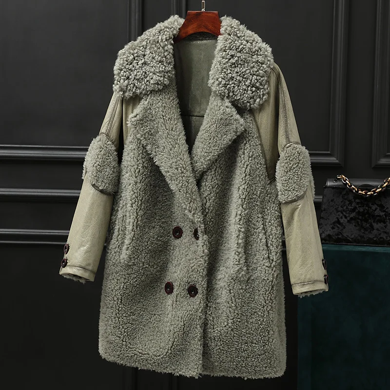 Fur Coat Female Real Vintage Long Sheep Shearing Jacket Women Autumn Winter Clothes 2020 Korean 100% Wool Fur Coats Hiver 18105
Fur Coat Female Real Vintage Long Sheep Shearing Jacket Women Autumn Winter Clothes 2020 Korean 100% Wool Fur Coats Hiver 18105