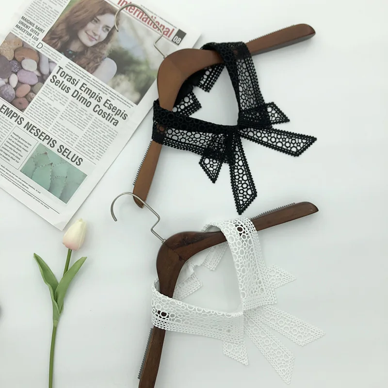100Pcs Embroidery Lace Bowknot Fake Collar Removable Shirt Tie Decorate Hollow Detachable False Lapel Blouse Tops Women Clothes
100Pcs Embroidery Lace Bowknot Fake Collar Removable Shirt Tie Decorate Hollow Detachable False Lapel Blouse Tops Women Clothes