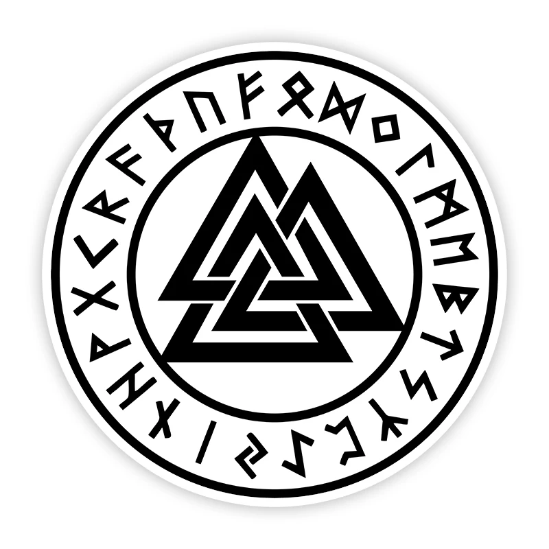 B0772# Self-adhesive Decal Valknut Symbol of Odin Norse Pagan Car Sticker Waterproof Auto Decors on Bumper Rear Window Laptop
B0772# Self-adhesive Decal Valknut Symbol of Odin Norse Pagan Car Sticker Waterproof Auto Decors on Bumper Rear Window Laptop
