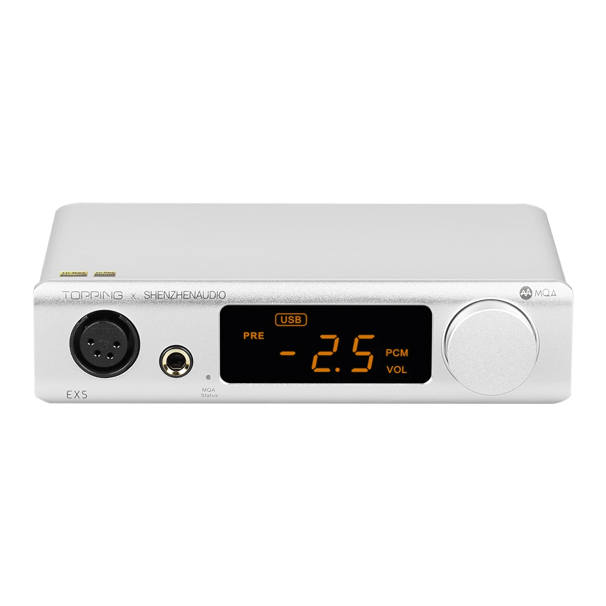 EX5 MQA DAC Headphone Amplifier ES9038Q2M*2 Bluetooth 5.0 Decoder with Remote Control
EX5 MQA DAC Headphone Amplifier ES9038Q2M*2 Bluetooth 5.0 Decoder with Remote Control