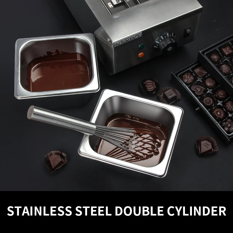 CS-2 Chocolate Melting Machine Commercial Chocolate Melting Pot 220V Double Cylinder Heating Chocolate Melting Machine
CS-2 Chocolate Melting Machine Commercial Chocolate Melting Pot 220V Double Cylinder Heating Chocolate Melting Machine