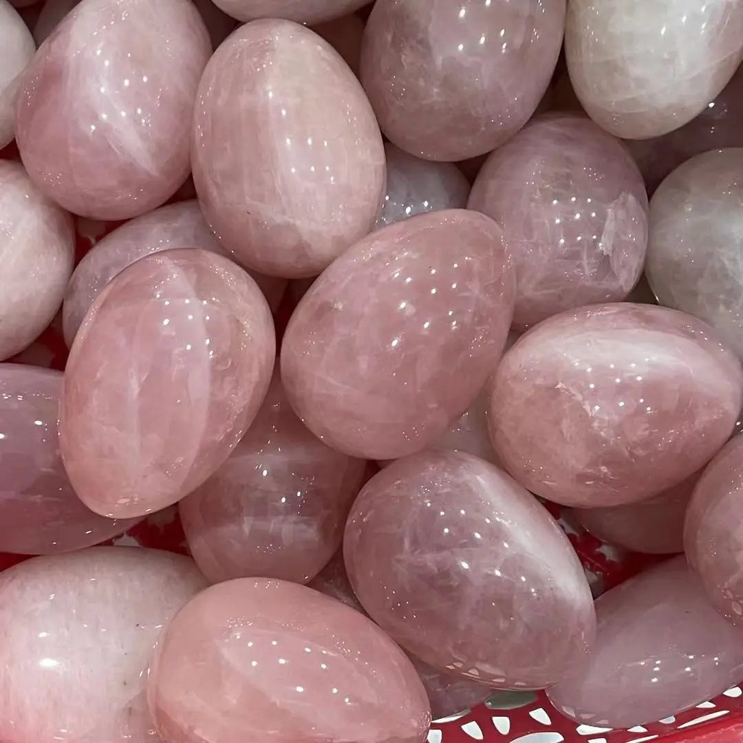 Natural Pink Rose Quartz Egg-shaped Crystal Healing Ball Sphere Gemstone 1pc
Natural Pink Rose Quartz Egg-shaped Crystal Healing Ball Sphere Gemstone 1pc