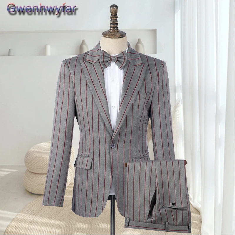 Gwenhwyfar Custom Made Blazer Formal Business Suit Man,Elegant Peaked Lapel Striped Groom Tuxedos,2 Pieces Set,Jacket+Vest+Pant
Gwenhwyfar Custom Made Blazer Formal Business Suit Man,Elegant Peaked Lapel Striped Groom Tuxedos,2 Pieces Set,Jacket+Vest+Pant