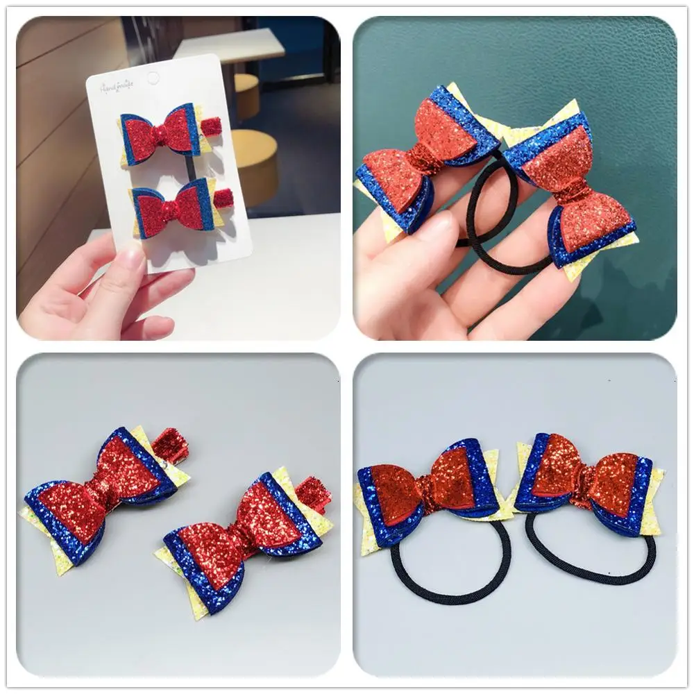 Boutique 10Sets Fashion Glitter Patchwork Bow Hairpins Hair Ties Bowknot Elastic Hair Bands Hair Clips Princess Headwear
Boutique 10Sets Fashion Glitter Patchwork Bow Hairpins Hair Ties Bowknot Elastic Hair Bands Hair Clips Princess Headwear