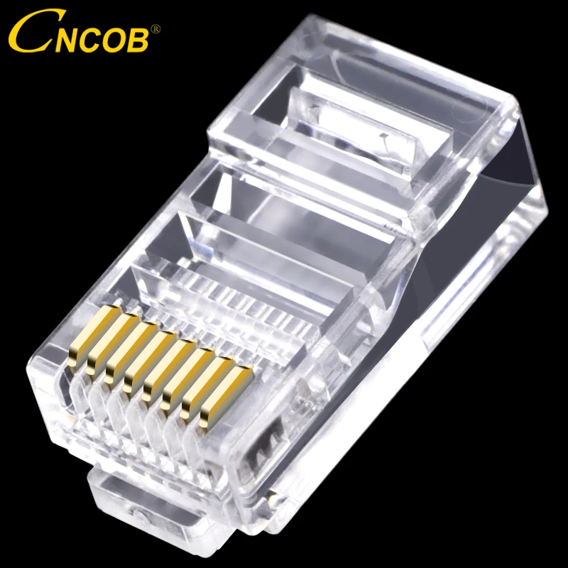 Cat5e RJ45 Cable Connector 8P8C Ethernet network Module Cat5 Crystal Head Pure Copper 30u Gold-plated Chip Plug 30pcs 100pcs
Cat5e RJ45 Cable Connector 8P8C Ethernet network Module Cat5 Crystal Head Pure Copper 30u Gold-plated Chip Plug 30pcs 100pcs