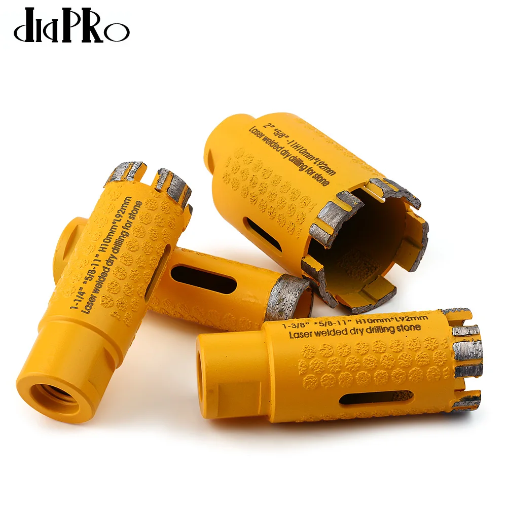 Laser Welded Diamond Core Drill Bit 5/8-11 Thread for Granite Marble Stone Concrete - Hole Saw for Solid Block Reinforced Constr
Laser Welded Diamond Core Drill Bit 5/8-11 Thread for Granite Marble Stone Concrete - Hole Saw for Solid Block Reinforced Constr
