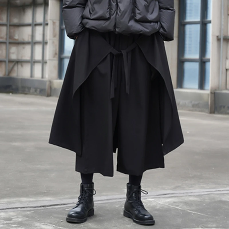 Men's Casual Pants Black Casual Simple Spring And Summer New Large Straight Pants Double-Layer Design Fashion Personality
Men's Casual Pants Black Casual Simple Spring And Summer New Large Straight Pants Double-Layer Design Fashion Personality