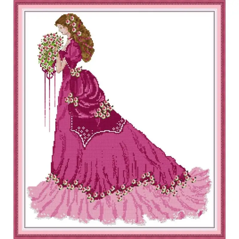 Joy Sunday cross-stitch embroidery kit bride in red dress character pattern handmade embroidery needlework DIY decoration gift
Joy Sunday cross-stitch embroidery kit bride in red dress character pattern handmade embroidery needlework DIY decoration gift