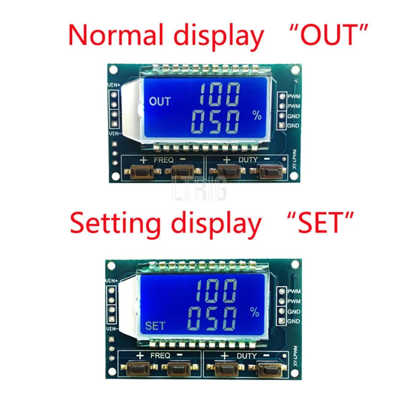 LTRIG custom 1Pcs PWM генератор сигналов, частота импульса, рабочий цикл, регулируемый модуль, ЖК-дисплей 1 Гц-150 кГц 3,3 V-30V
LTRIG custom 1Pcs PWM генератор сигналов, частота импульса, рабочий цикл, регулируемый модуль, ЖК-дисплей 1 Гц-150 кГц 3,3 V-30V