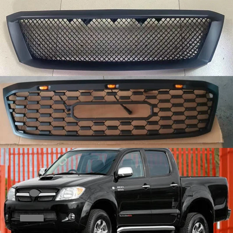 LED Racing Grills Grille For 2005 2006 2007 2008 2009 2010 2011 Hilux Vigo Front Bumper Mask Mesh Cover Exterior Accessories
LED Racing Grills Grille For 2005 2006 2007 2008 2009 2010 2011 Hilux Vigo Front Bumper Mask Mesh Cover Exterior Accessories