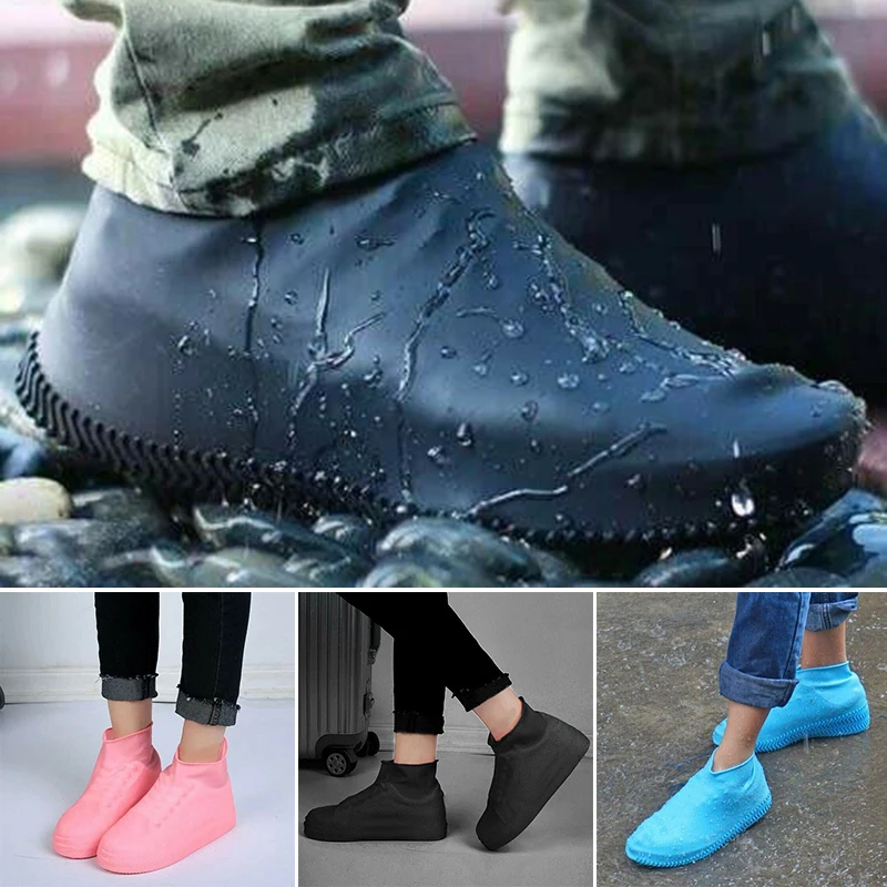 Newly Reusable Waterproof Shoe Cover Non-Slip Elastic Silicone Overshoe Protector Portable Rain-Proof Cover for Sizes of 26-46
Newly Reusable Waterproof Shoe Cover Non-Slip Elastic Silicone Overshoe Protector Portable Rain-Proof Cover for Sizes of 26-46